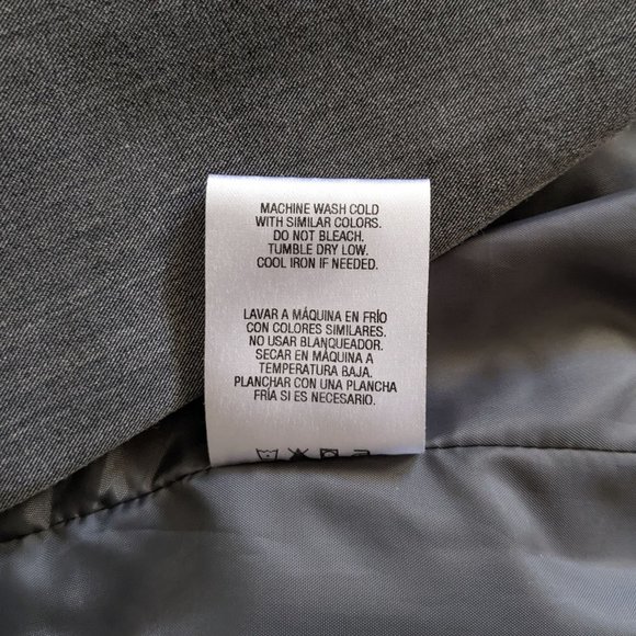 Metaphor Gray Blazer, Single Button, Size 4 - Picture 14 of 14